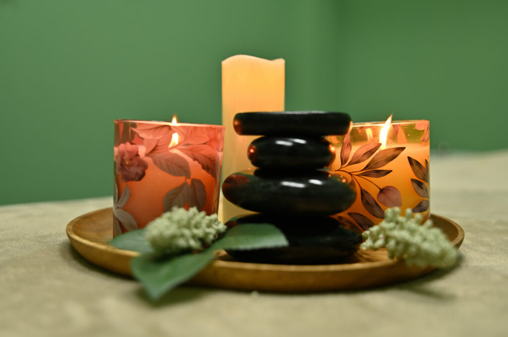Hot stone massage therapy at Li's Spa in Redmond, WA