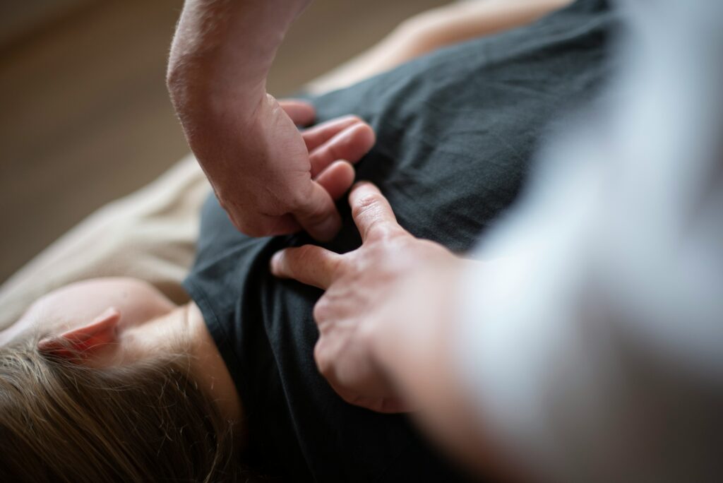 Shoulder and neck trigger point massage at Li's Spa Redmond